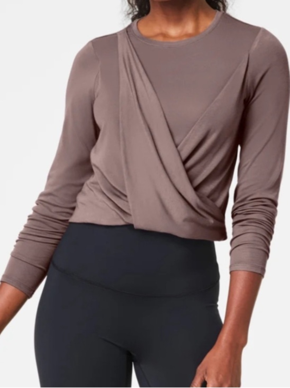 Spanx Better Base Twist and Fold Top taupe XL
